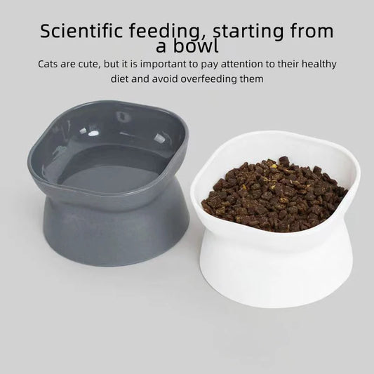 Elevated Cat & Dog Food Bowl - Anti-Vomiting Whisker-Friendly Pet Feeder