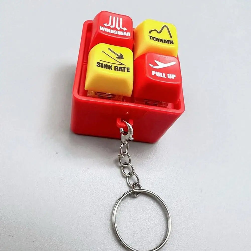 Boeing & Airbus Pilot Keychain – 737 EGPWS Warning Sound Simulator, Commercial Aircraft Car & Crew Gift