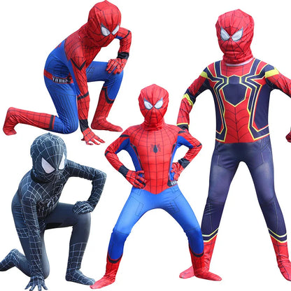 Men's Amazing Spiderman Cosplay Costume – Miles Morales Superhero Zentai Bodysuit Jumpsuit for Boys, Girls, Halloween & Christmas