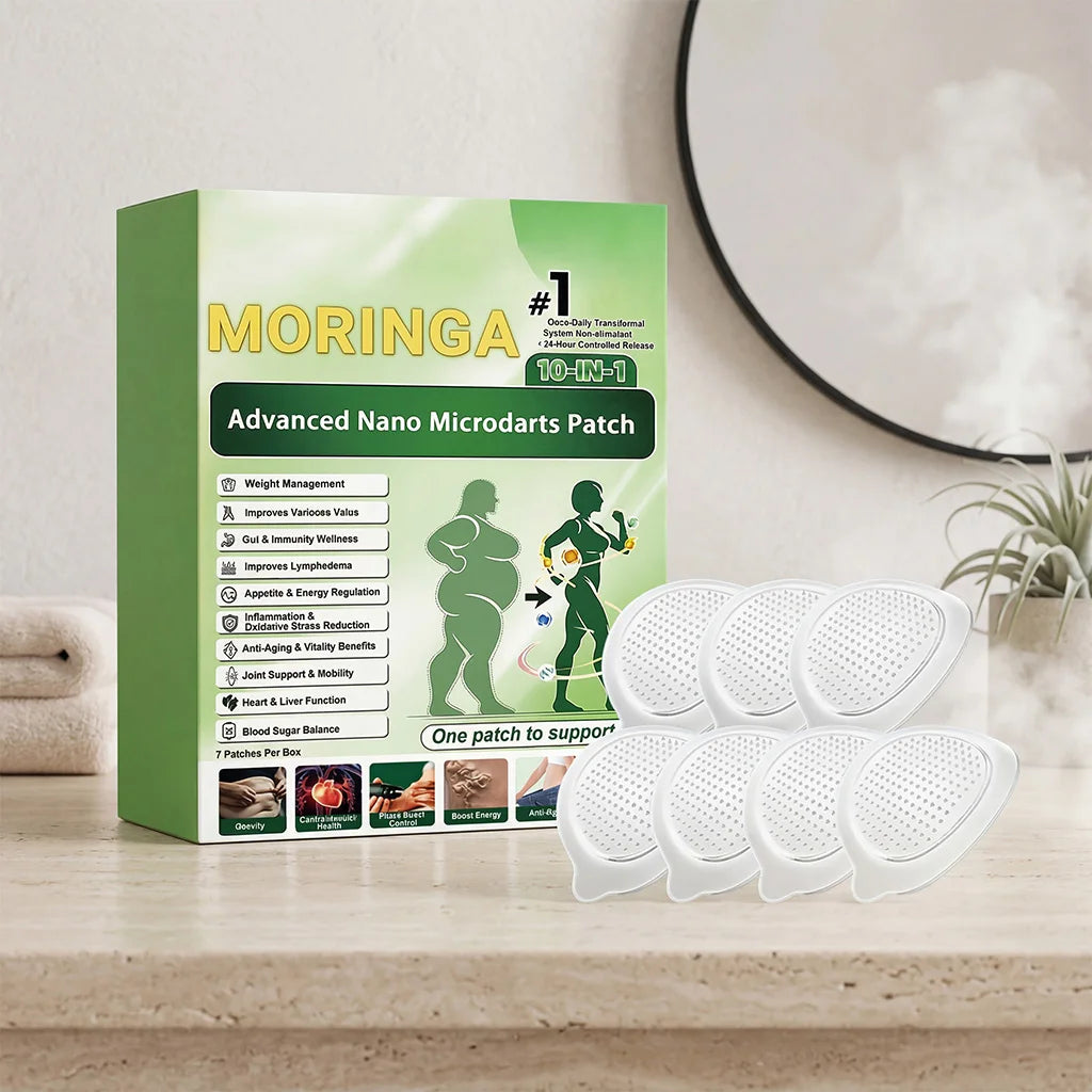 10-in-1 Moringa Microneedle Patches - Full-Body Daily Skin Care & Graceful Line Care Set