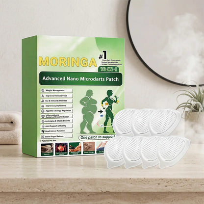 10-in-1 Moringa Microneedle Patches - Full-Body Daily Skin Care & Graceful Line Care Set