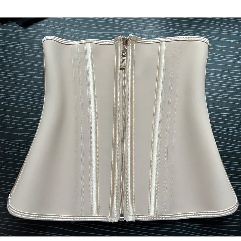 Colombian Latex Waist Trainer: Double Compression BBL Shaper with Tummy Control - Slimming Sheath, 13 Steel Bones Belt