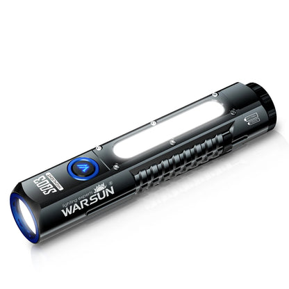 Warsun Powerful LED Flashlight – Rechargeable Magnet Torch with 8 Modes, Portable Lantern for Camping & Hiking