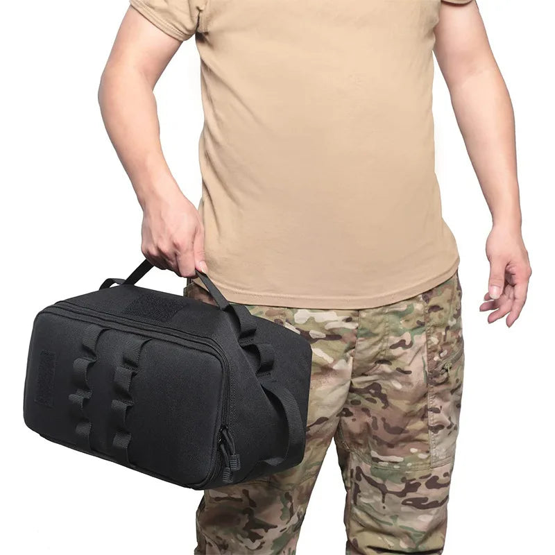 Outdoor Camping Gas Tank & Tool Storage Bag – Large Capacity Bag for Gas Canister, Ground Nails, and Cookware