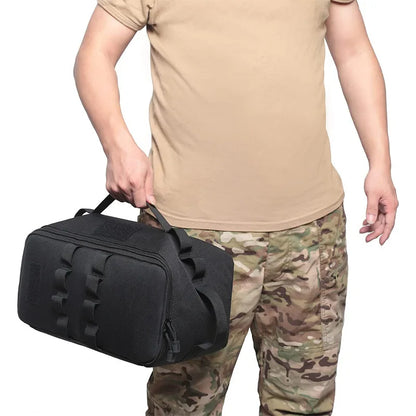 Outdoor Camping Gas Tank & Tool Storage Bag – Large Capacity Bag for Gas Canister, Ground Nails, and Cookware