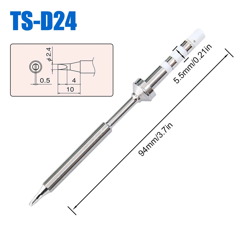Pine64 TS100 TS101 Soldering Iron Tips – Replacement for Pinecil V2 & TS Series Models, B2 ILS BC2