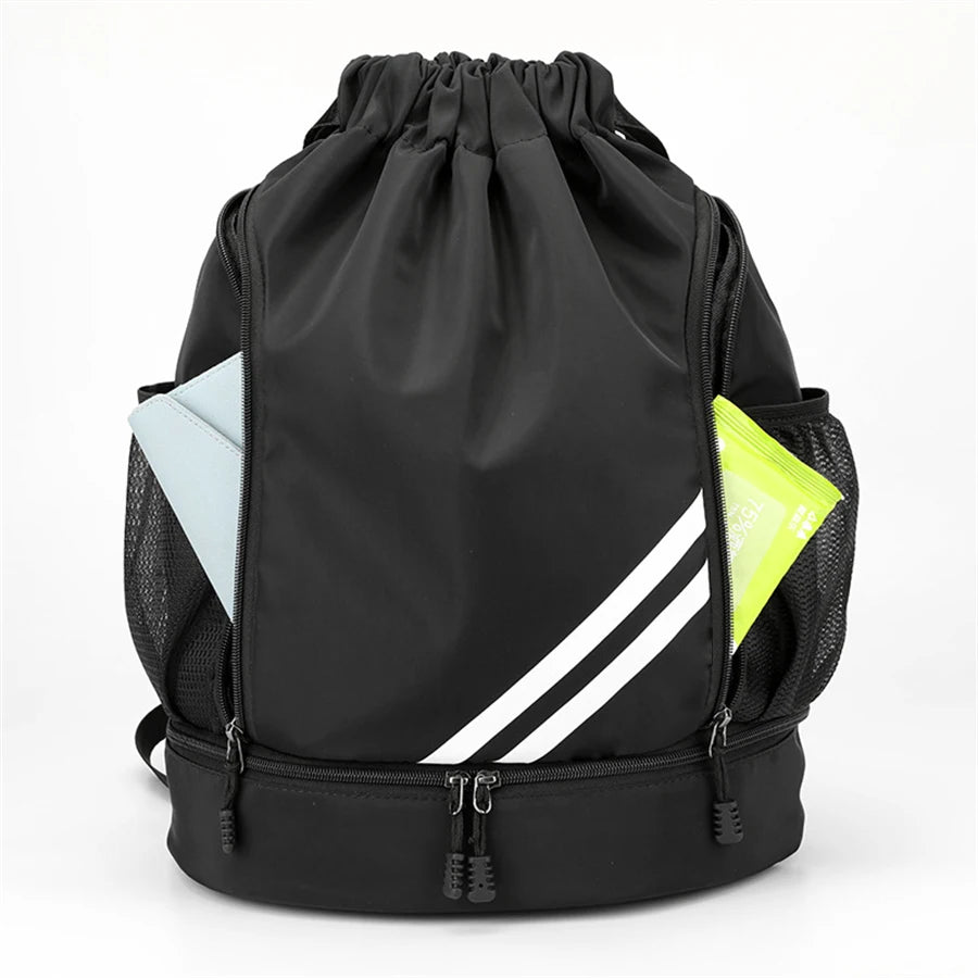 Fitness & Sports Backpack | Gym Bag for Women & Men, Basketball, Soccer, Football Storage with Drawstring Training Knapsack