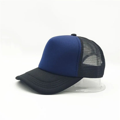 Custom Logo Mesh Trucker Cap - 5 Panel Snapback Baseball Hat for Men & Women Summer Sports Sun Hat