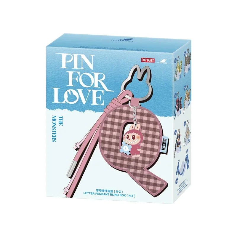 POP MART The Monsters Pin for Love – Letter Pendant Blind Box Mystery Toy, Anime Figure Ornament Gift