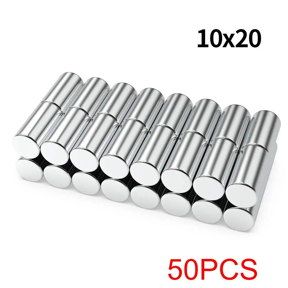 N35 Neodymium Magnets - 10x20mm Super Strong Round Permanent Rare Earth Magnets for DIY & Refrigerator Use