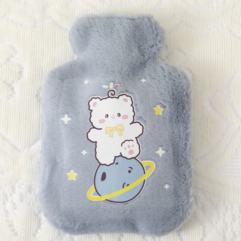 500ML Cute Kawaii Hot Water Bottle — Portable Winter Hand & Bed Warmer for Girls