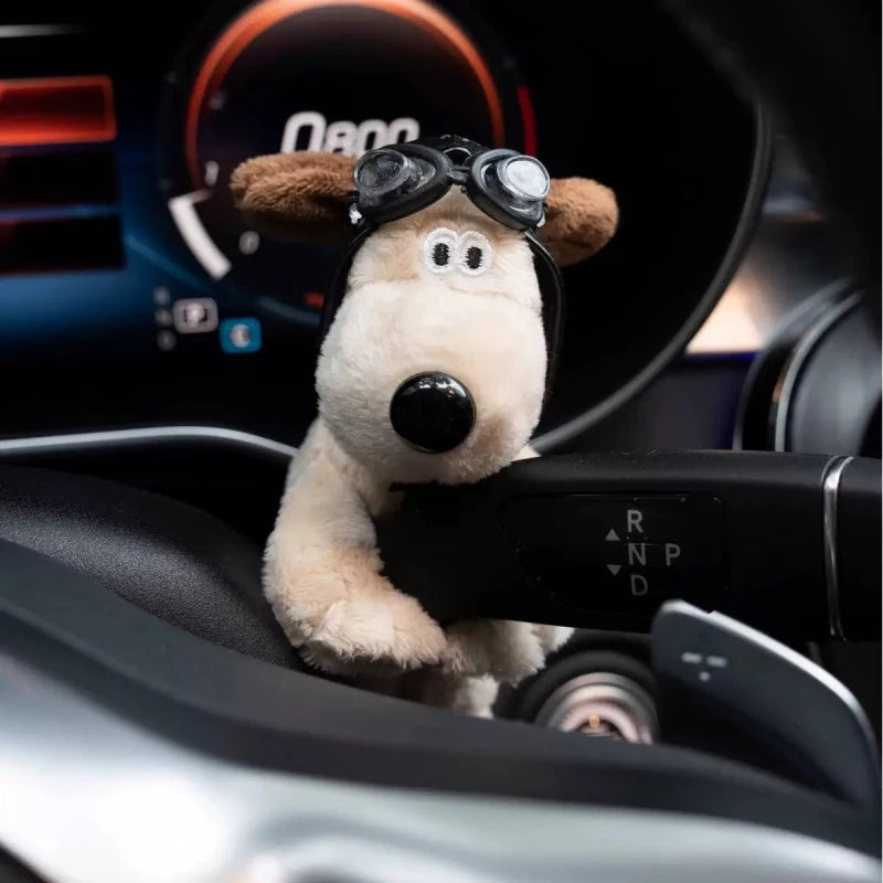 Fluffy Plush Puppy Car Ornament - Cute Dashboard, Windshield Wiper Rod & Interior Decor Accessory
