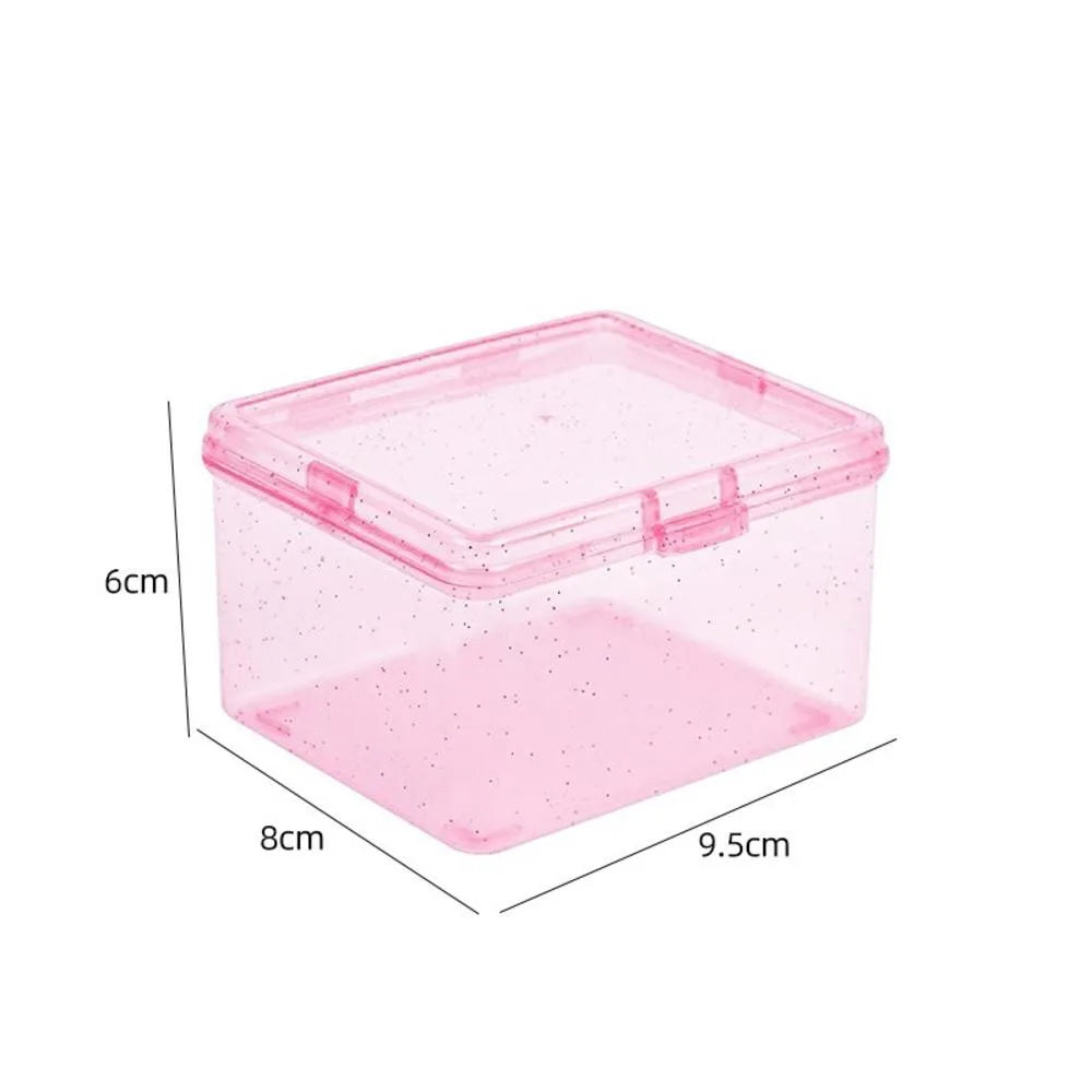 Kpop Photocard Storage Box – Transparent Acrylic Photo Card Organizer with Compartments Flip Case Protector