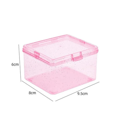 Kpop Photocard Storage Box – Transparent Acrylic Photo Card Organizer with Compartments Flip Case Protector