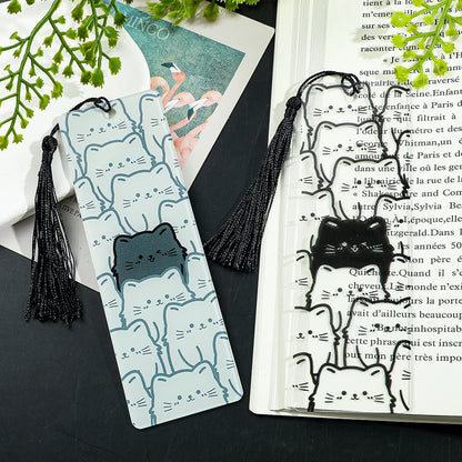 Horror Movie Fan Bookmark — Knife-Shaped Acrylic Bookmark with Tassel for Study & Reading
