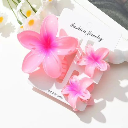 18Pcs Egg Flower Hair Clips | Gradient Candy Color Flowers, Shark Clips for Daily Ponytail Styling