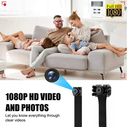 HD 1080P WiFi Mini Camera – Portable Wireless Micro Camcorder with P2P Remote Viewing & Loop Recording Web Camera