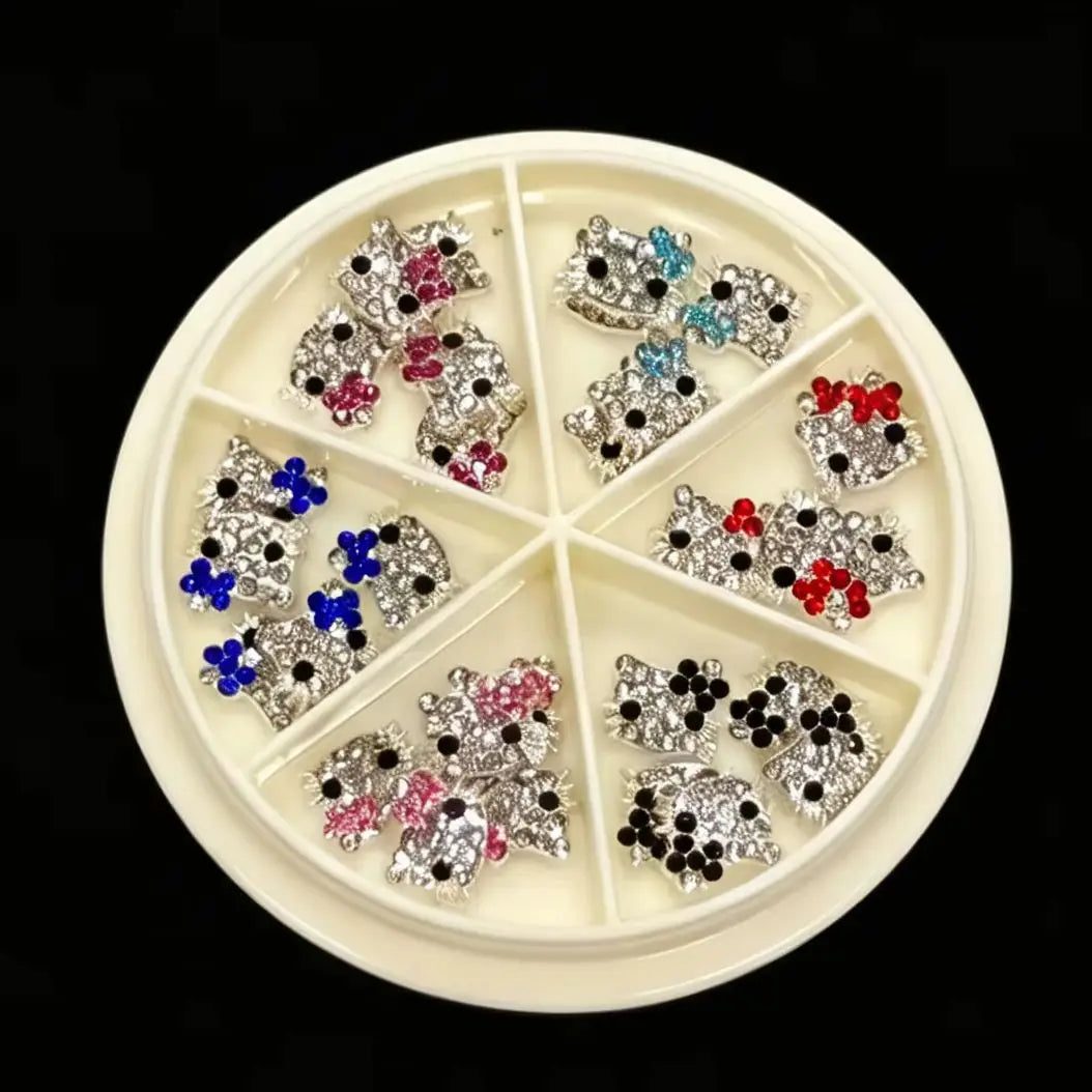120PCS Sanrio Nail Charms Set - Kuromi, Cinnamoroll, and My Melody Resin Decorations for DIY Manicure Nail Art