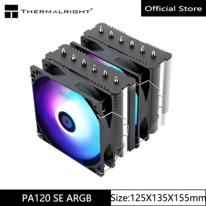 Thermalright PA120 AGHP 3.0 CPU Cooler – 6 Heat Pipes, Dual Tower Radiator, Double Fans, Top Cover, LGA1700 Support