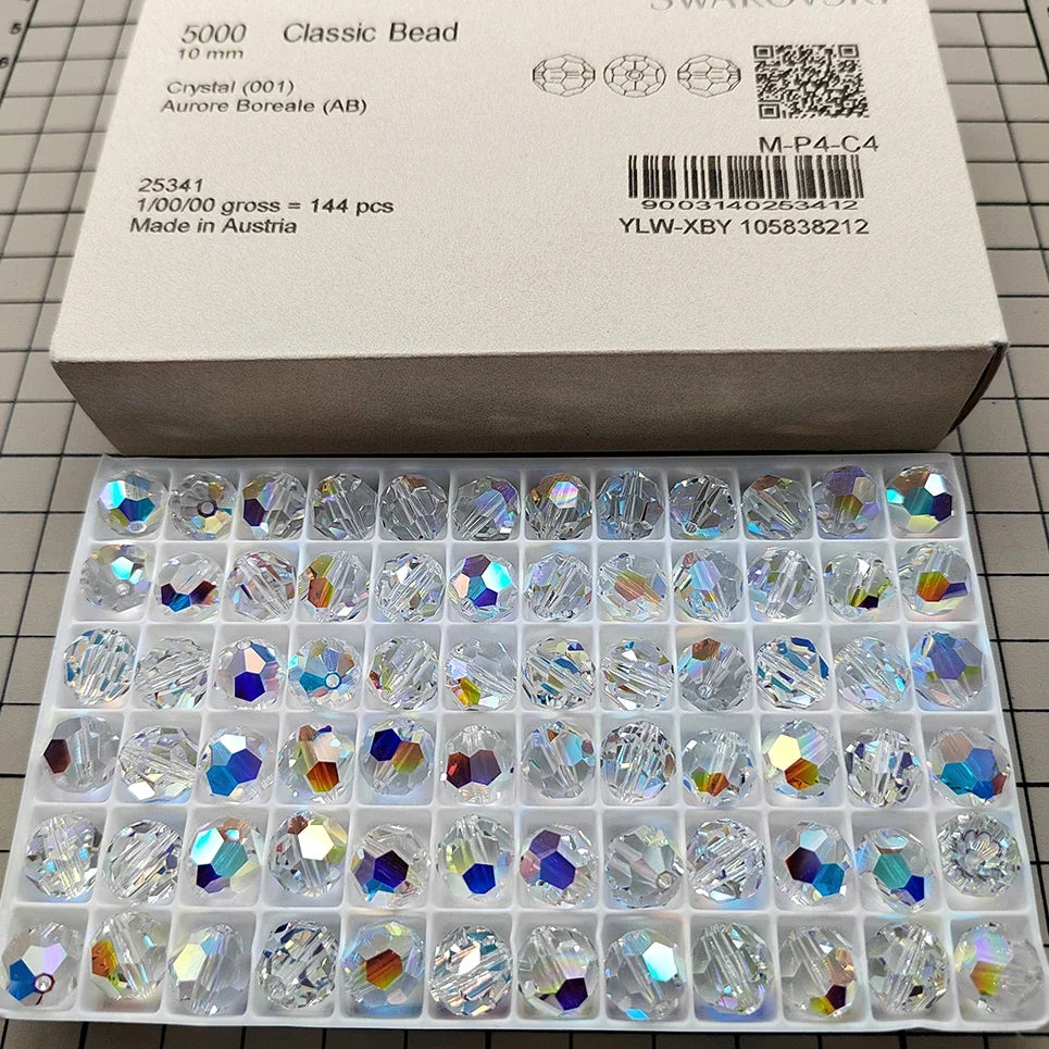 Genuine Austrian Crystal Round Beads - Timeless Rhinestone Spacer Beads for DIY Jewelry Making