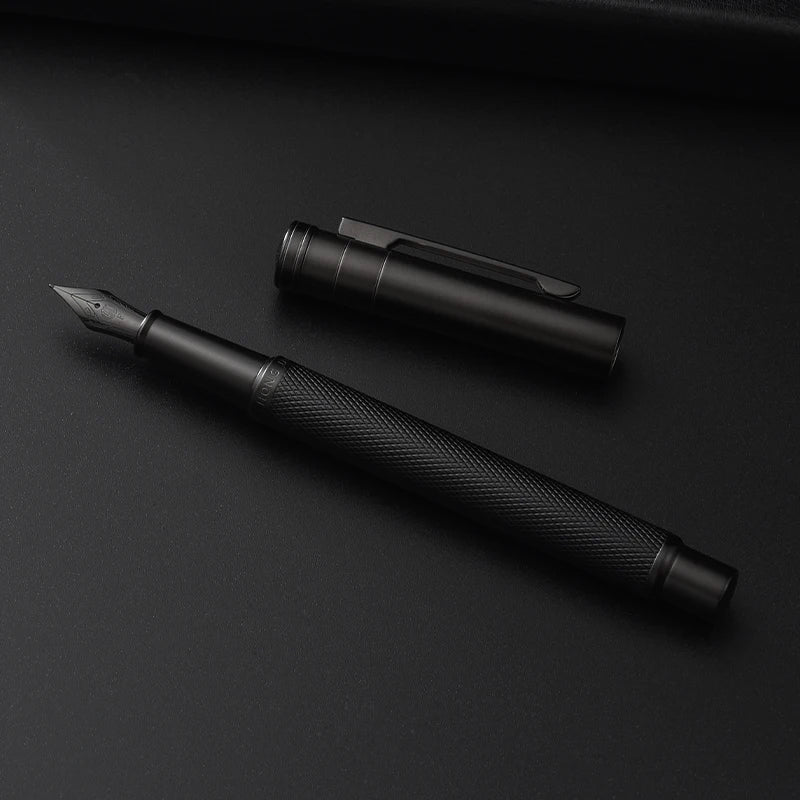 LT Hongdian Titanium Black Forest Calligraphy Pen — Student & Business Ink Pen with Gift Box