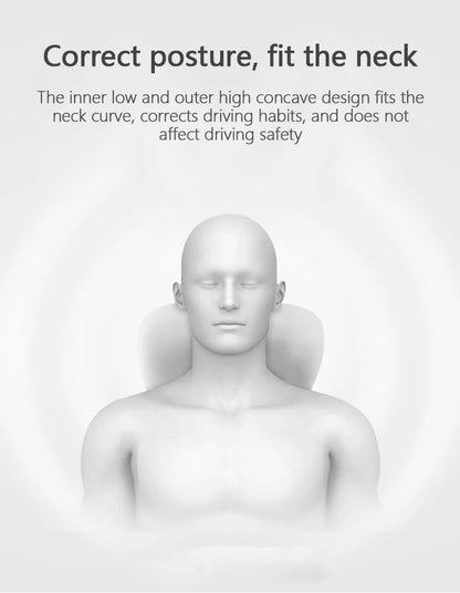 Electric Car Lumbar & Neck Massage Pillow | Single Headrest Vibration Cushion for Seat Support