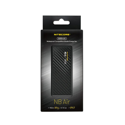 NITECORE NB Air 5000mAh Power Bank – IPX7 Waterproof, 18W USB-C Fast Charge, PD QC3.0 for Smartphones