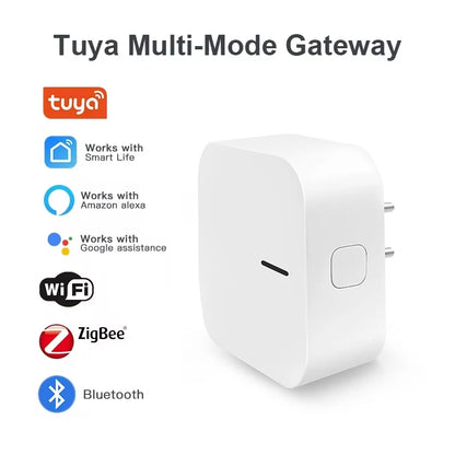 New Tuya Plug-in Multi-Mode ZigBee Bluetooth Gateway Hub – Smart Home Appliances Remote Controller, Alexa & Google Home Voice Control