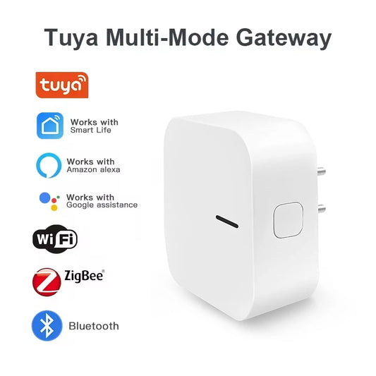 New Tuya Plug-in Multi-Mode ZigBee Bluetooth Gateway Hub – Smart Home Appliances Remote Controller, Alexa & Google Home Voice Control