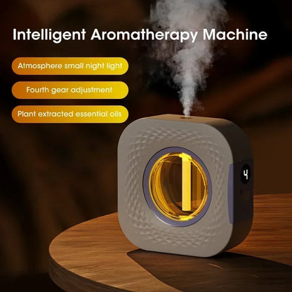 Smart Aroma Diffuser & Air Purifier - Digital Display, 4 Gears, USB Charging, Wall Mount or Tabletop for Living Room
