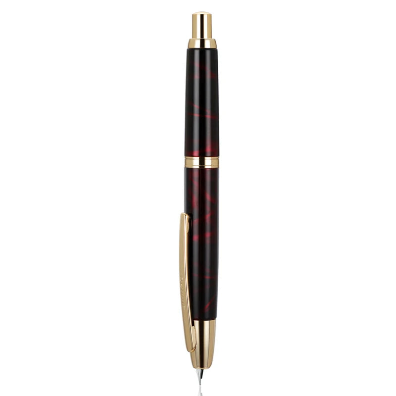 JinHao 10 Matte Black Fountain Pen — F/EF Nib Writing Pen for Office, School & Gifts