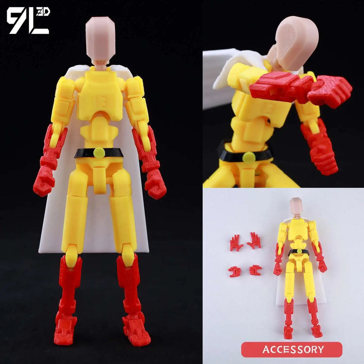 Venom Spider-Man Lucky13 Dummy13 Action Figure - 3D Printed T13 Multi-Jointed Anime Collectible Toy