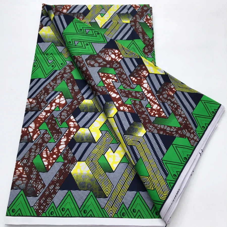 African Wax Print Fabric - Nigerian Ankara Batik Dutch Fabric for Women’s Dresses & Sewing Materials