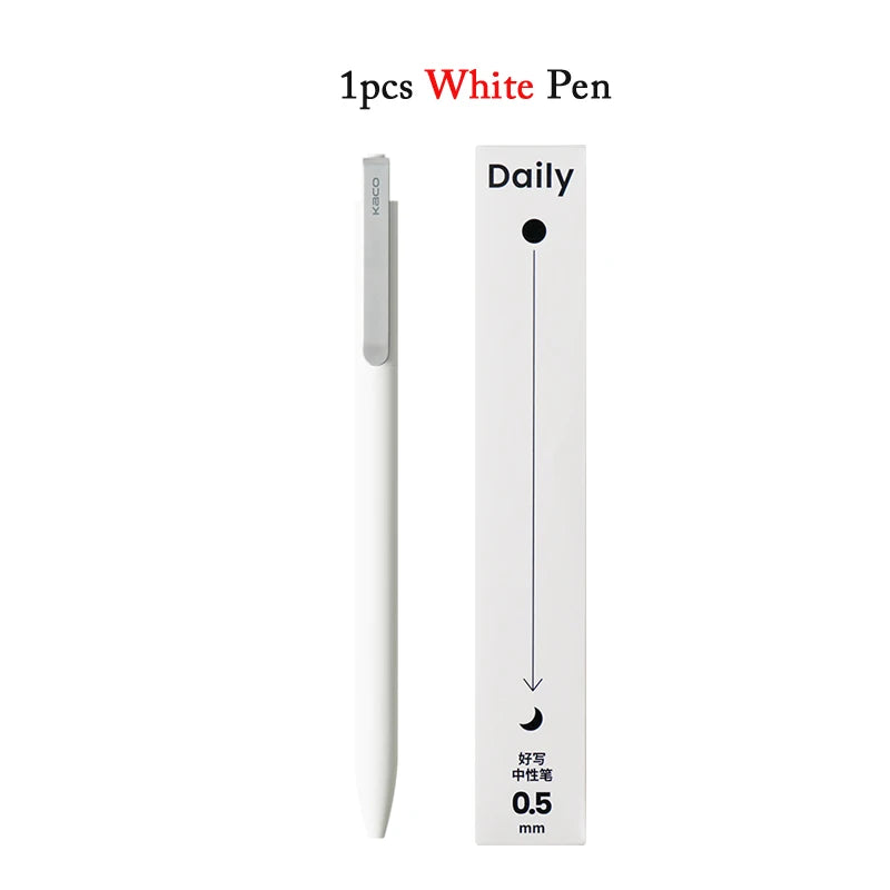 KACO Metal Clip Gel Pen - 0.5mm Black Ink Quick Dry Signature Pen with 800M Smooth Writing Capacity