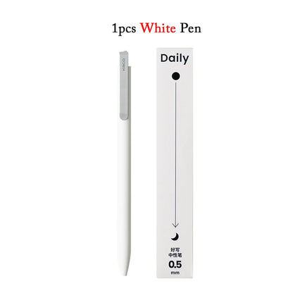 KACO Metal Clip Gel Pen - 0.5mm Black Ink Quick Dry Signature Pen with 800M Smooth Writing Capacity