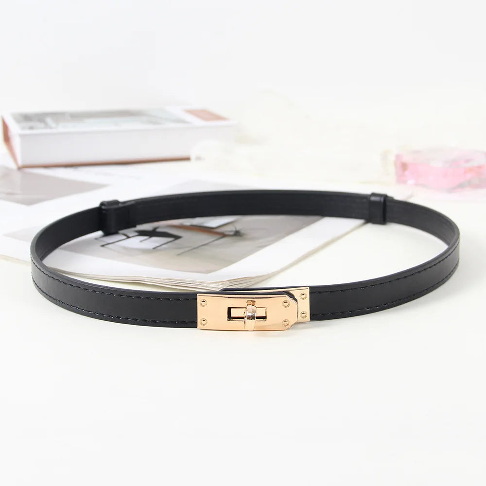 2025 Women’s Adjustable Thin Belt — Style Slim Waist Strap with Fashion Buckle for Dresses & Coats
