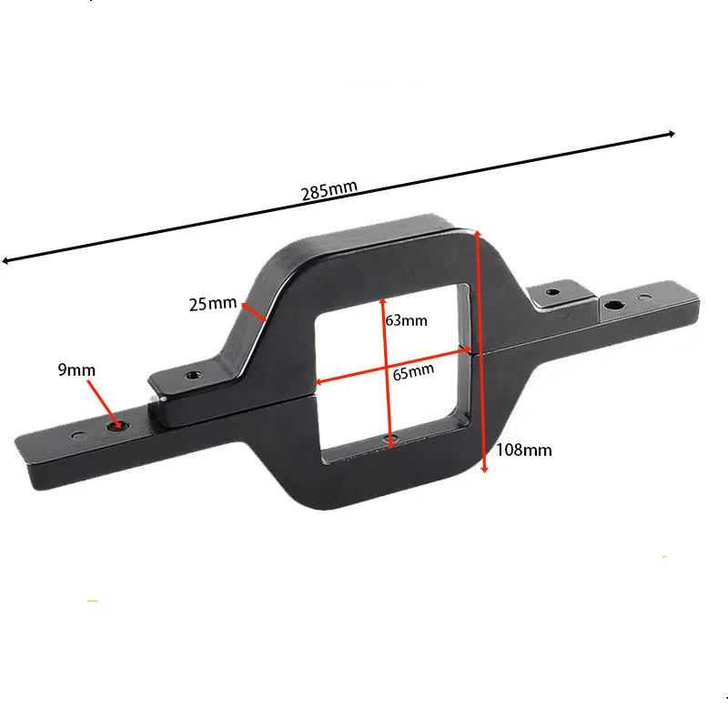 4 Inch 60W LED Work Light Bar with Universal Tow Hitch Mount – Spot Flood Offroad Lighting for Pickup Truck, Van & Trailer Accessories