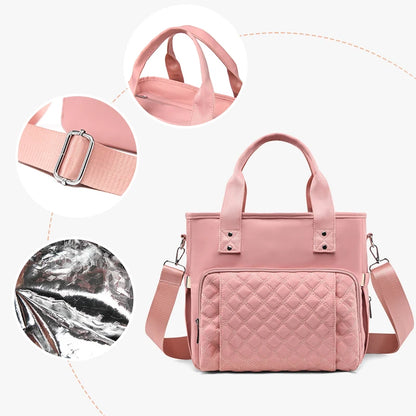 Extra Large Fashion Lunch Bag – Hot-Pressed Waterproof Leak-Proof Travel, Picnic & Mommy Storage Bag