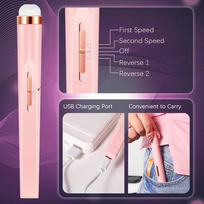 YIKOOLIN 5-in-1 Electric Nail Drill - USB Rechargeable Portable Manicure & Pedicure Kit