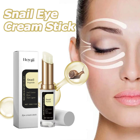 Snail Eye Cream Stick - Collagen Moisturizer for Fine Lines, Dark Circles, Eye Bags & Firming Eye Care