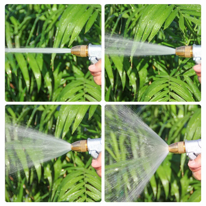 High-Pressure Water Spray Gun - Metal Brass Nozzle for Garden Hose, Lawn, Car Wash & Outdoor Cleaning XY002