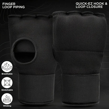 Hybrid MMA Gloves - Half-Finger Boxing & Muay Thai Training Mitts with Thick Sponge Padding