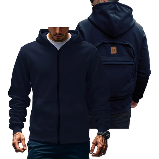 Autumn/Winter Loose Cotton Hoodie – Unisex Casual American Fashion Backpack Style