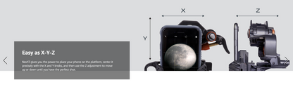 Celestron NexYZ 3-Axis Universal Smartphone Adapter - Fits Astronomical Telescopes, Binoculars, Microscopes & Sights