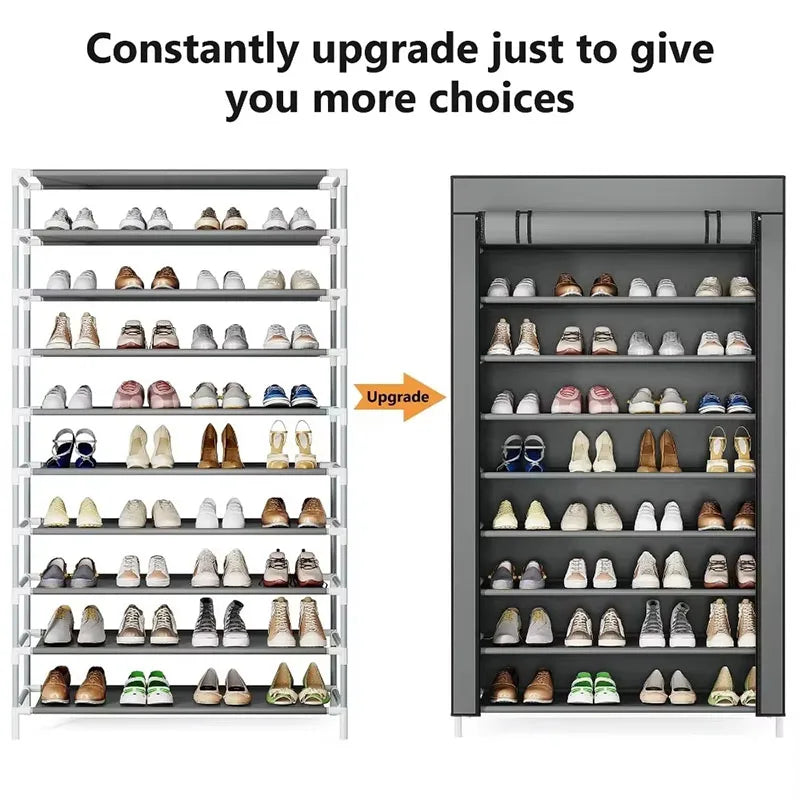 Multi-Tier Space-Saving Shoe Rack – Dustproof & Economical Cabinet for Dormitory or Home Entryway Storage