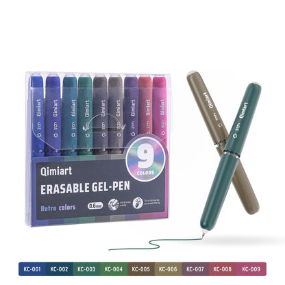 Cute Eggshell Erasable Gel Pens - Retractable Fine-Point Pens with Vibrant Erasable Ink for School, Office & Writing