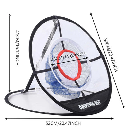 Foldable Golf Practice Net - Portable Indoor and Outdoor Golf Training Net for Swing Practice and Accuracy Improvement