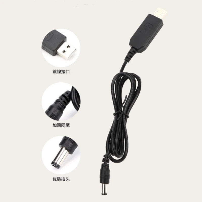 5V to 21V Boost Cable - USB DC Adapter Charging Cable for 21V Battery Power Supply
