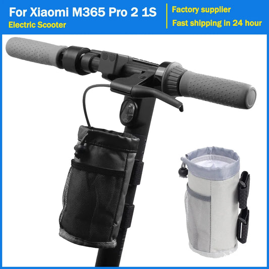 Electric Scooter Water Bottle Holder Bag - Handlebar Cup Holder for Xiaomi M365 Pro 2, Mi3, Mi4 & Ninebot Models