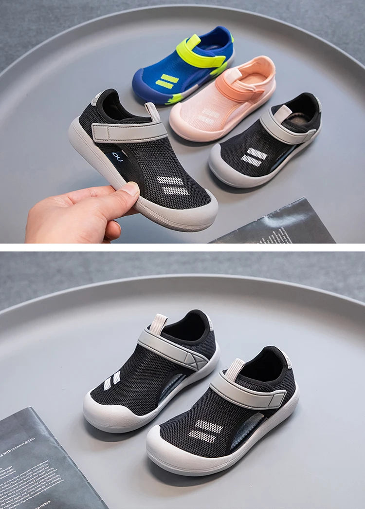 Kids’ Breathable Sport Sandals – Lightweight Summer Beach Shoes, Closed-Toe Casual Sandals for Boys & Girls
